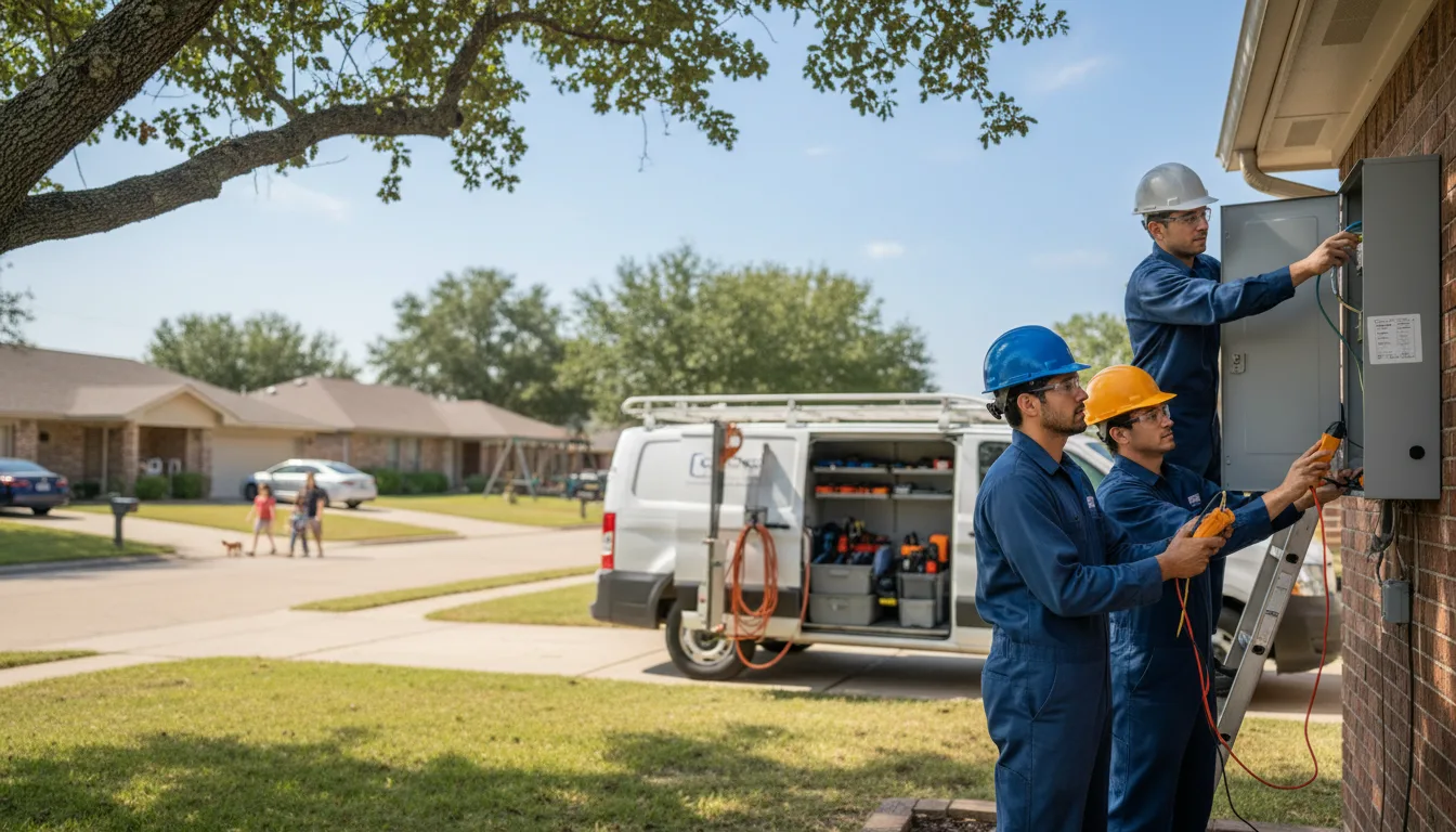 Certified electrician providing emergency electrical services in Olmitz, KS